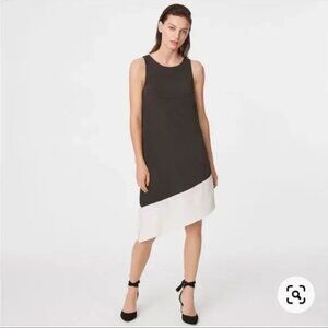 Asymmetrical Color Blocked Club Monaco Dress